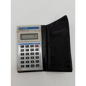 Vintage Sharp EL-323 ELSI Mate Calculator w/ Case